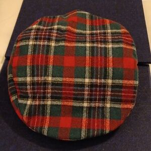 Pendleton Wool Plaid Newsboy Cabbie Flat Cap (L)